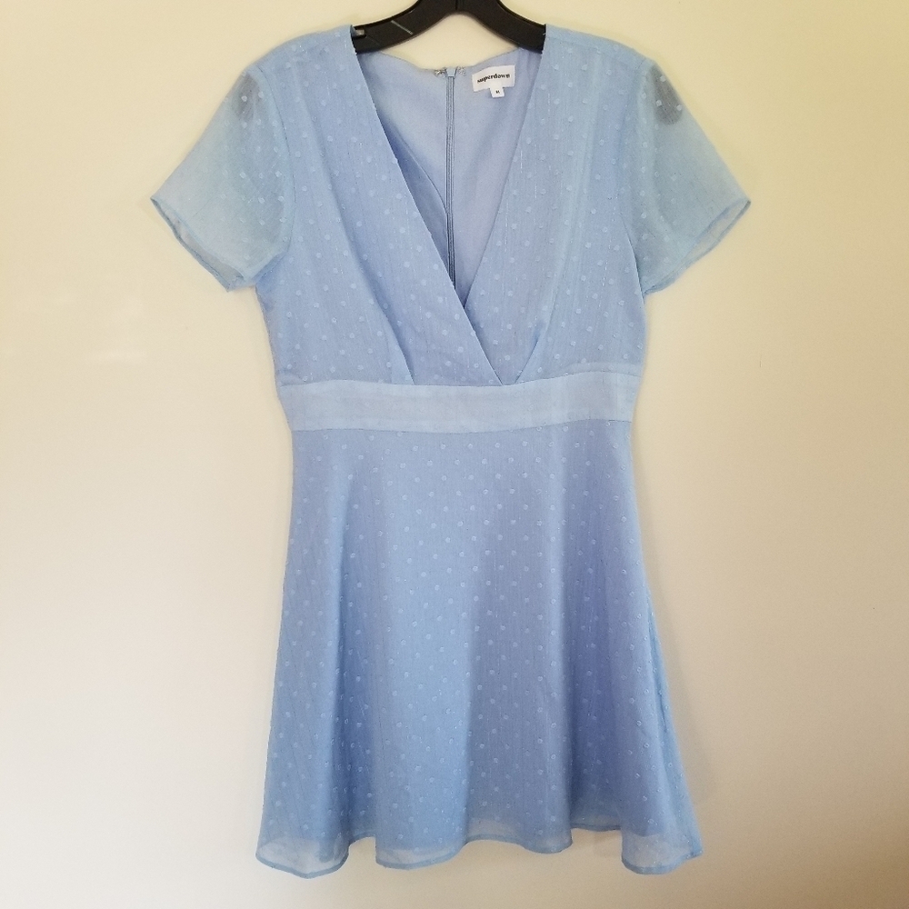 Superdown Bree Baby Powder Blue Mini Dress In EUC Size Medium Girlhood Dainty - Picture 11 of 11